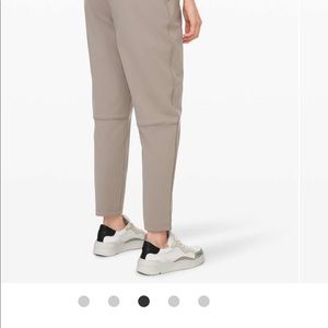 LULULEMON ESSENTIAL HIGH RISE TROUSER IN CARBON DUST EUC worn once